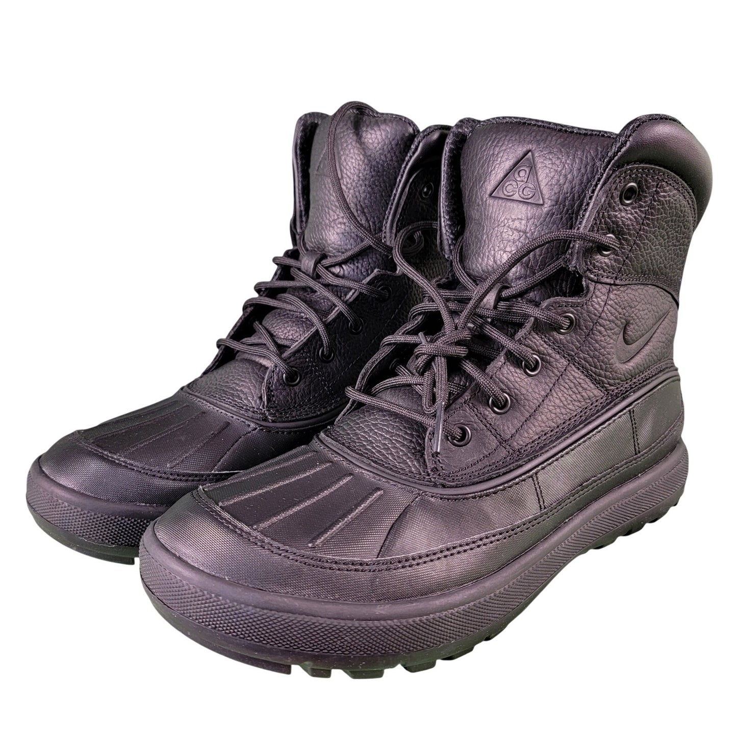 Nike Woodside II Boot Triple Black Mens Sz 8.5