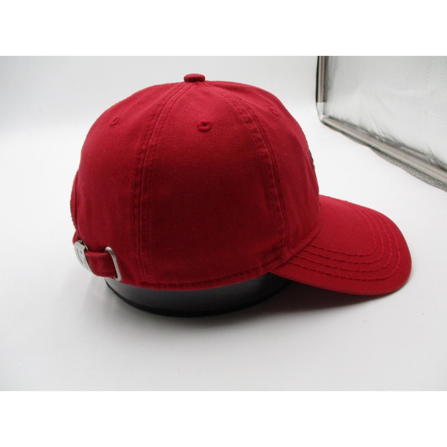 True Religion Hat Cap Strap Back Mens One Size Red Horseshoe Logo Baseball