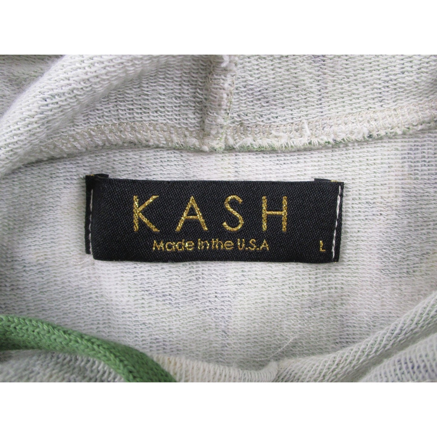 Kash Sweatsuit Set Mens Large Green Tropical Leaf Hoodie Shorts 2 Piece Usa 1674