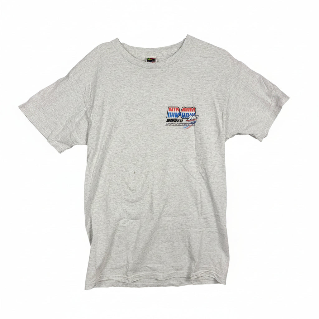 Vintage 2001 Mid Ohio Wiseco Superbike 100 Motorcycle Racing T-Shirt Mens L0