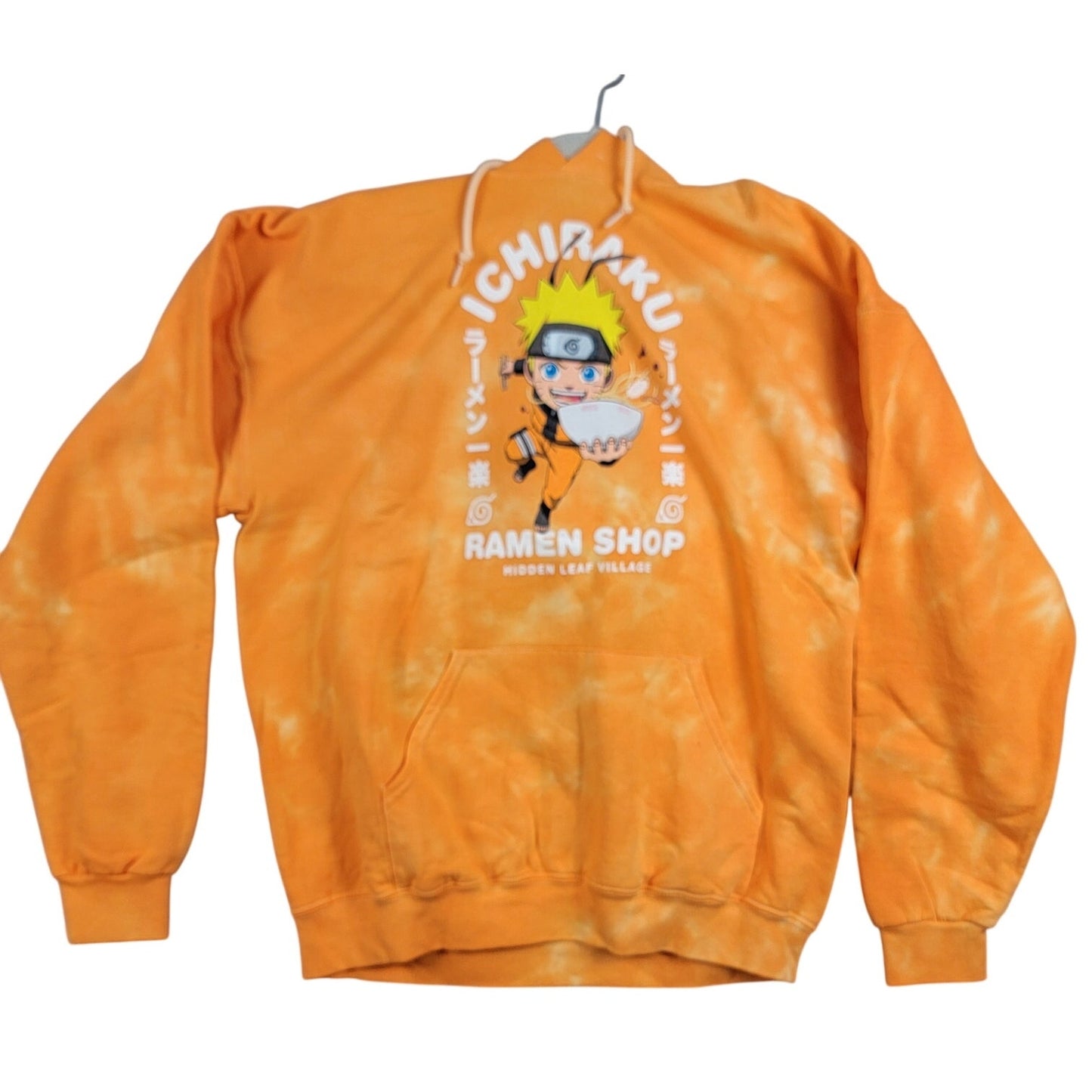 Naruto Shippuden Ichiraku Ramen Shop Tie-Dye Hoodie | Size L | Orange | Viz Media