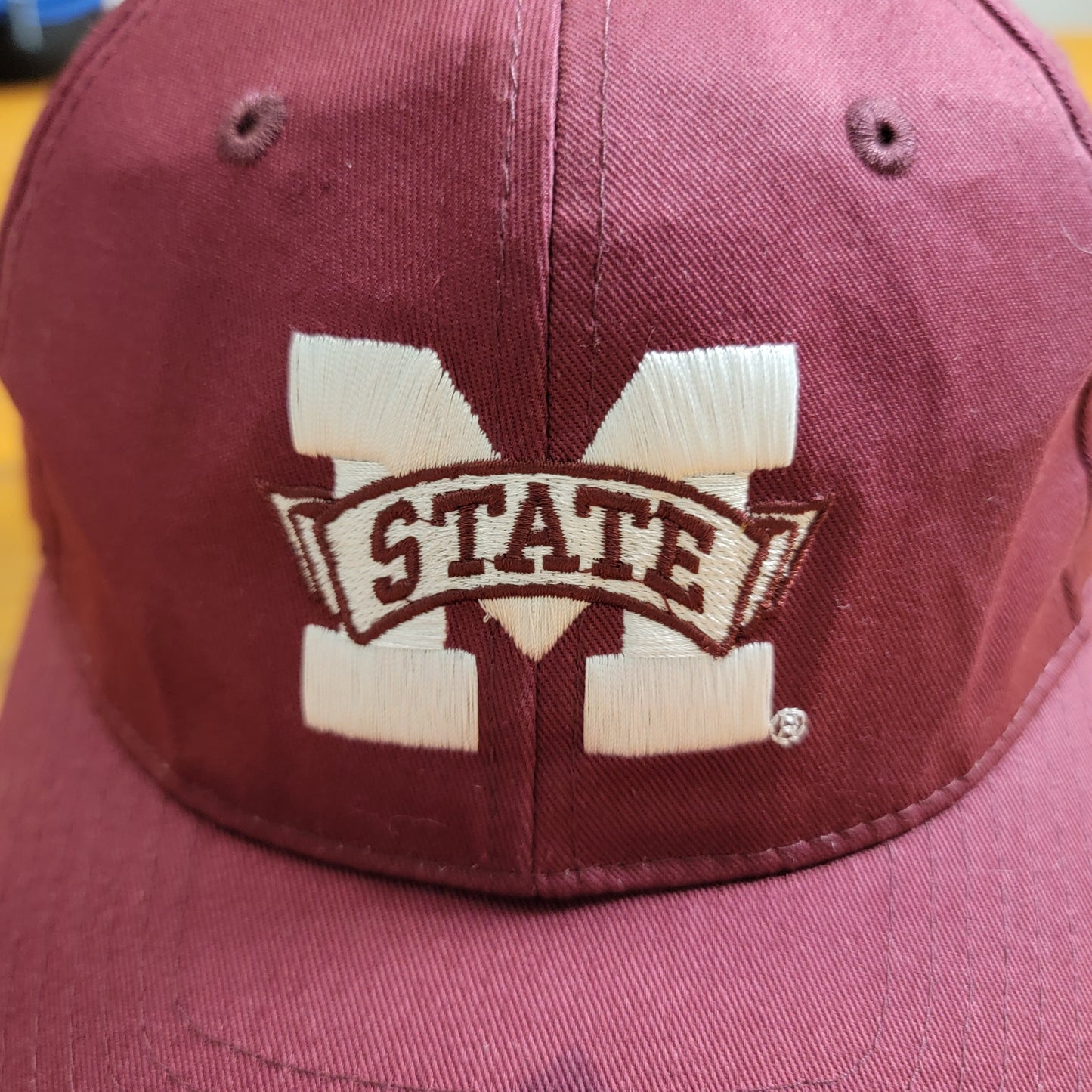 Mississippi State Bulldogs dark red strapped back ball cap, pre-owned1